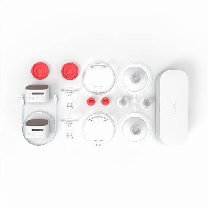 imani i2 Plus Breast Pump (One Pair) + Dual Charging Dock